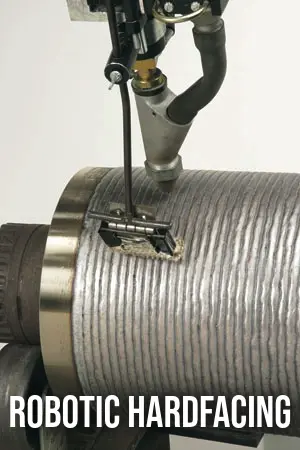 Robotic hardfacing increases wear-resistance of critical parts